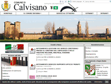 Tablet Screenshot of comune.calvisano.bs.it